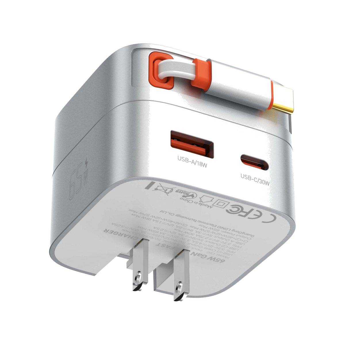 65W Retractable Charger