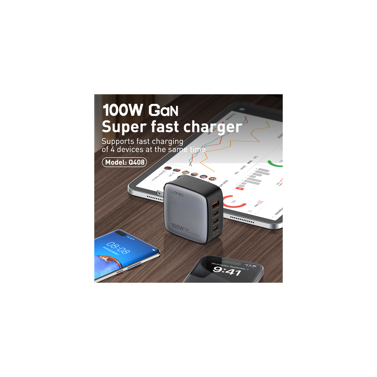 100W GaN Charger Q408